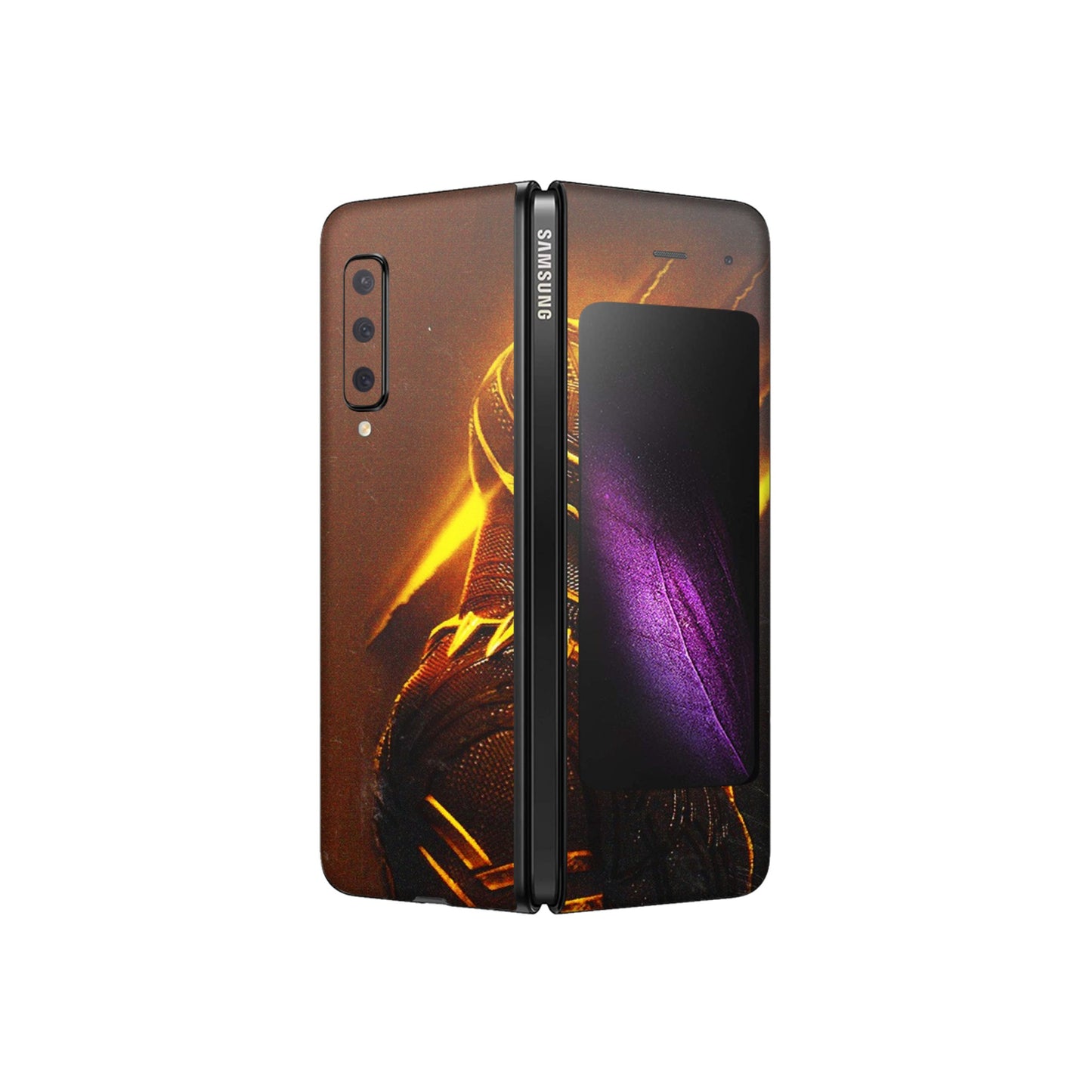 Samsung M/F/Note/Flip and C Phone Skins (All Models) - Gold Black Panther - 3D Embossed Finish (L-181) Samsung Galaxy Fold