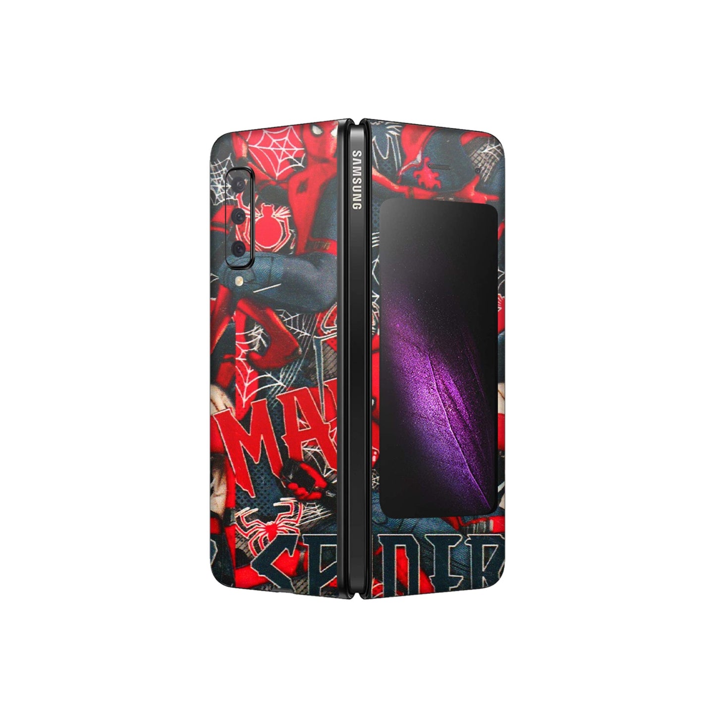 Samsung M/F/Note/Flip and C Phone Skins (All Models) - SpiderMan Cool - 3D Embossed Finish (L-188) Samsung Galaxy Fold