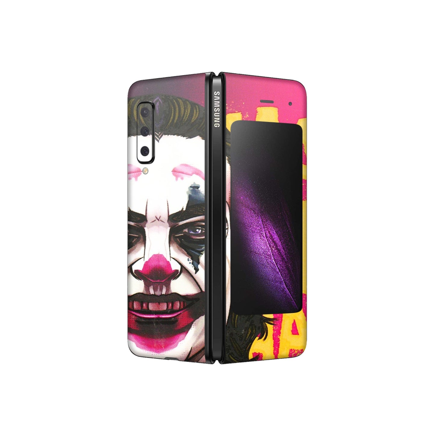 Samsung M/F/Note/Flip and C Phone Skins (All Models) - Joker Evil Laugh - 3D Embossed Finish (L-97) Samsung Galaxy Fold