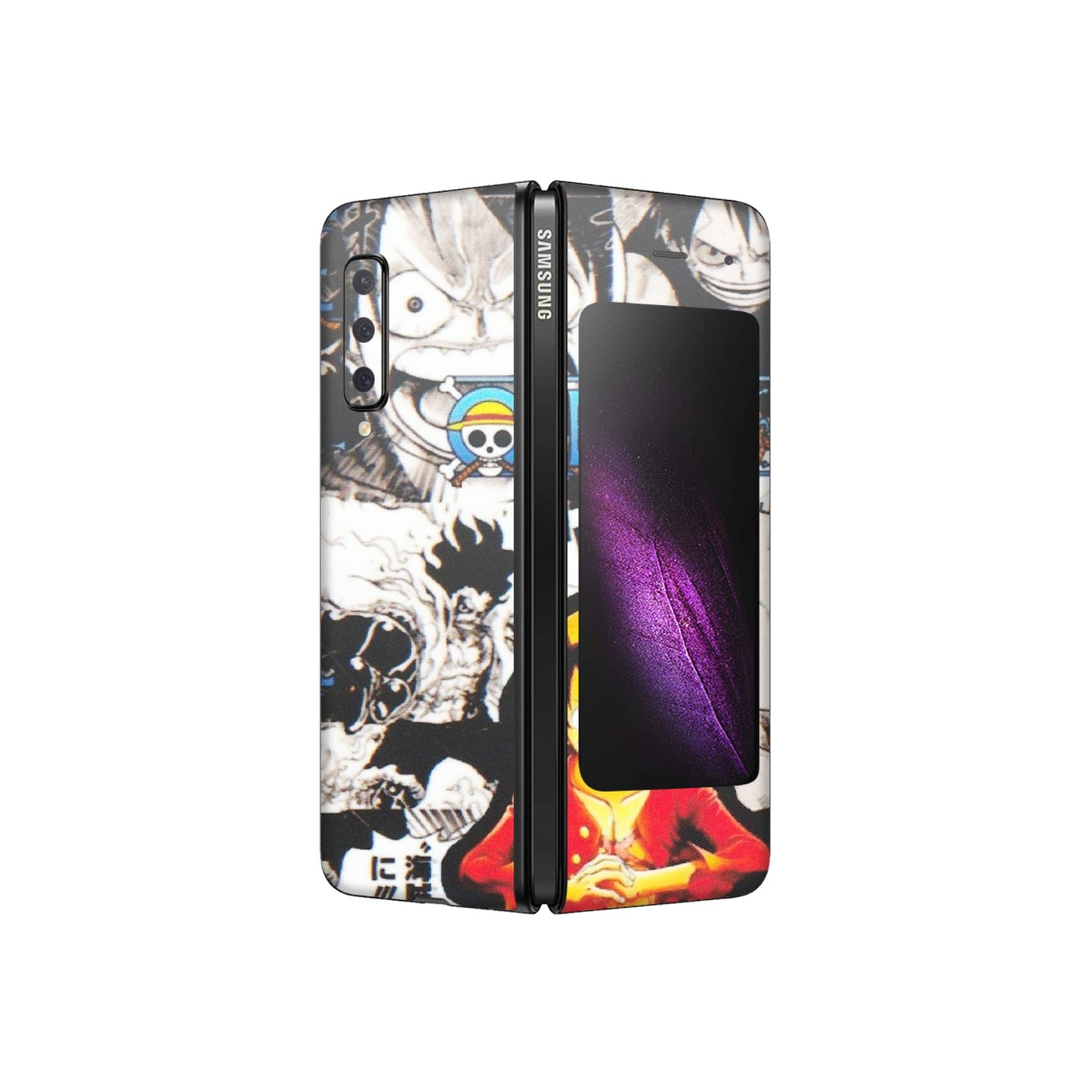 Samsung M/F/Note/Flip and C Phone Skins (All Models) - One Piece B&W - Matte Finish (M-63) Samsung Galaxy Fold