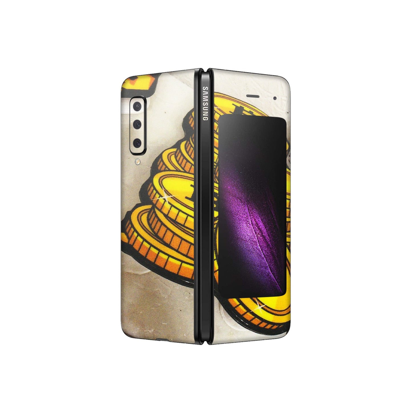 Samsung M/F/Note/Flip and C Phone Skins (All Models) - Billionaire Bitcoin Collection - Matte Finish (M-92) Samsung Galaxy Fold