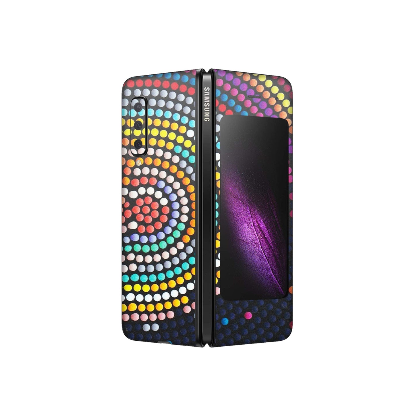 Samsung M/F/Note/Flip and C Phone Skins (All Models) - Rainbow Dot Mandala - Matte Finish (M-97) Samsung Galaxy Fold