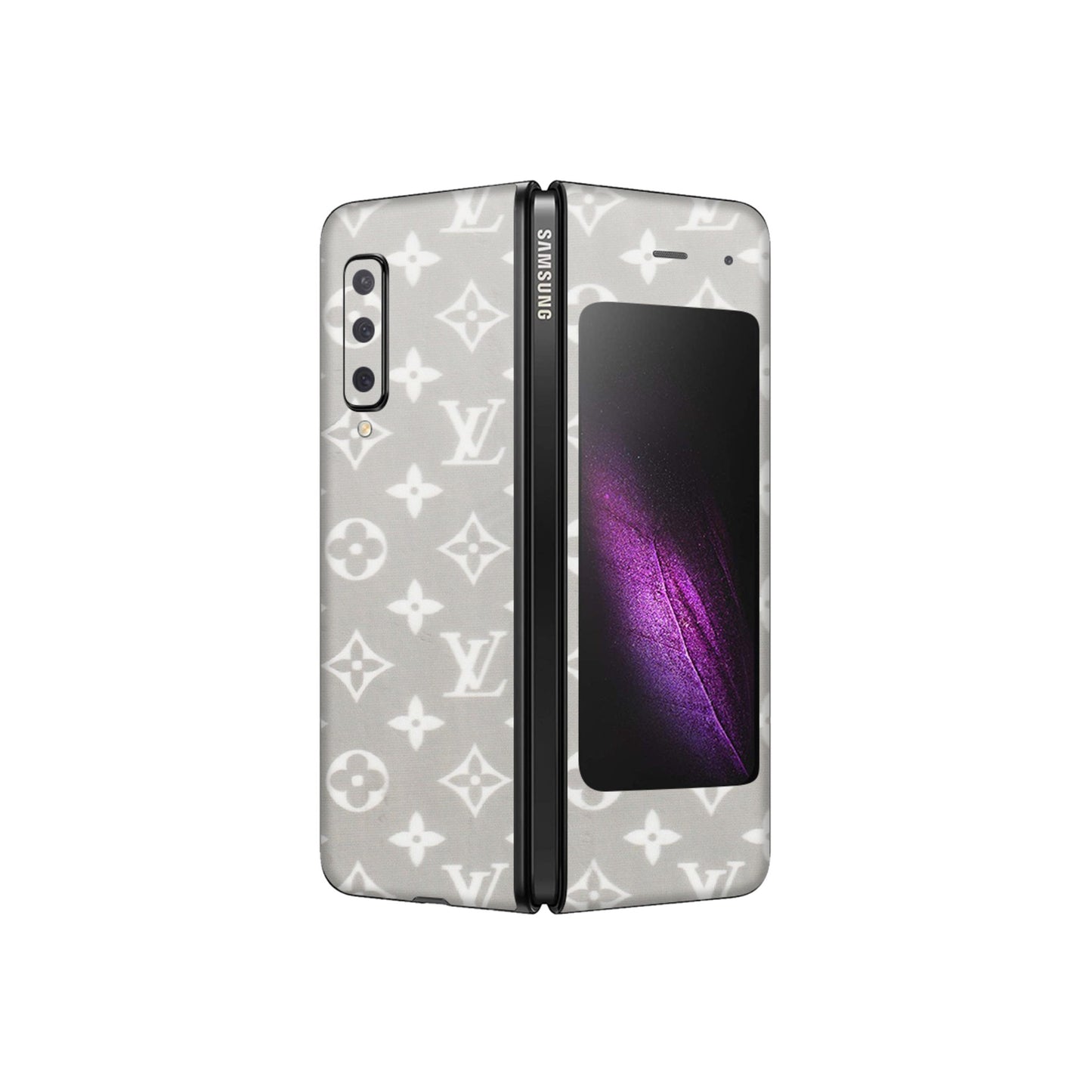 Samsung M/F/Note/Flip and C Phone Skins (All Models) - Luxury Brands Logo - Transparent Finish (T-07) Samsung Galaxy Fold