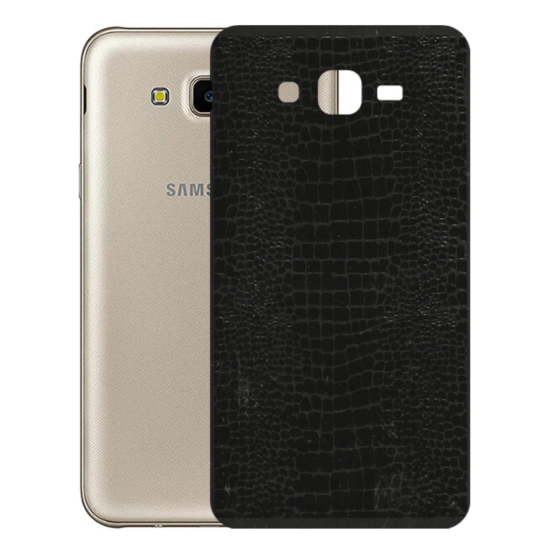 Samsung M/F/Note/Flip and C Phone Skins (All Models) - Snake Leather Black - 3D Embossed Finish (L-107) Samsung Galaxy J7 Next