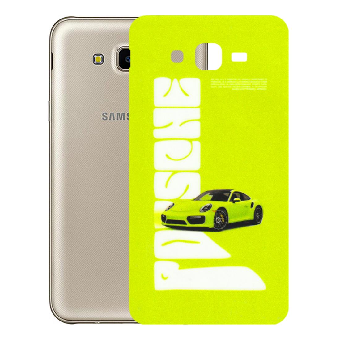 Samsung M/F/Note/Flip and C Phone Skins (All Models) - Lime Green Porche - 3D Embossed Finish (L-30) Samsung Galaxy J7 Next