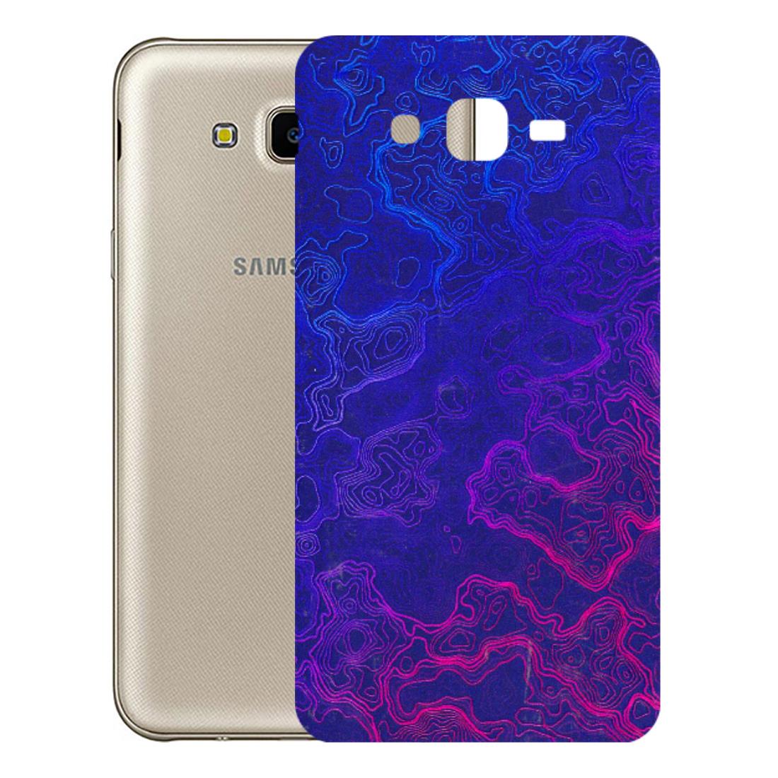 Samsung M/F/Note/Flip and C Phone Skins (All Models) - Purple Ripples Swirl - 3D Embossed Finish (L-314) Samsung Galaxy J7 Next