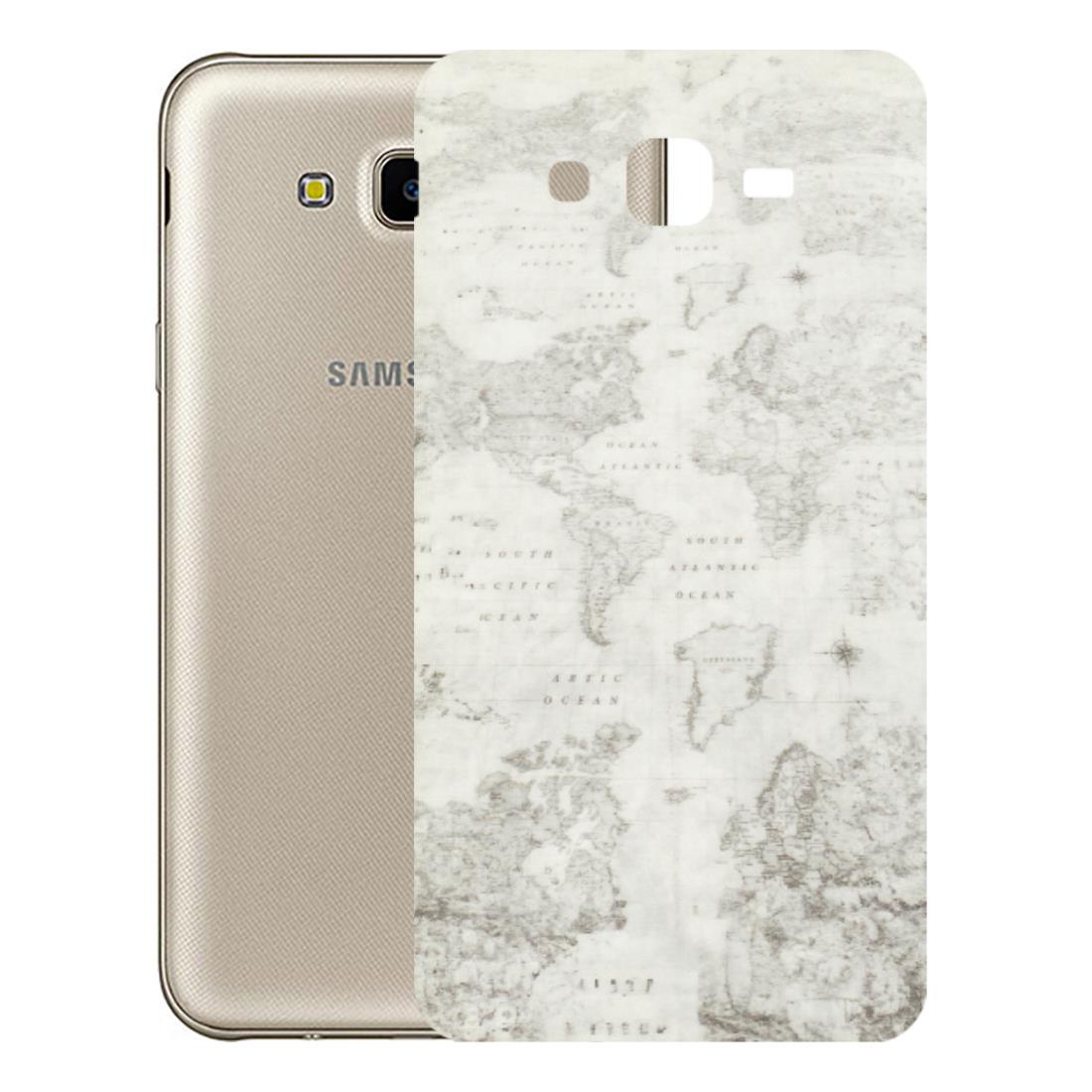 Samsung M/F/Note/Flip and C Phone Skins (All Models) - World Travel Map - Transparent Finish (T-04) Samsung Galaxy J7 Next