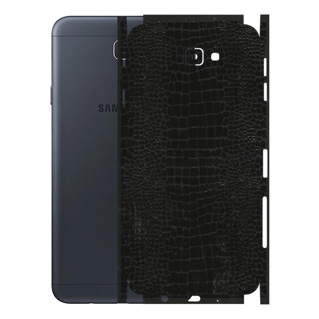Samsung M/F/Note/Flip and C Phone Skins (All Models) - Snake Leather Black - 3D Embossed Finish (L-107) Samsung Galaxy J7 Prime