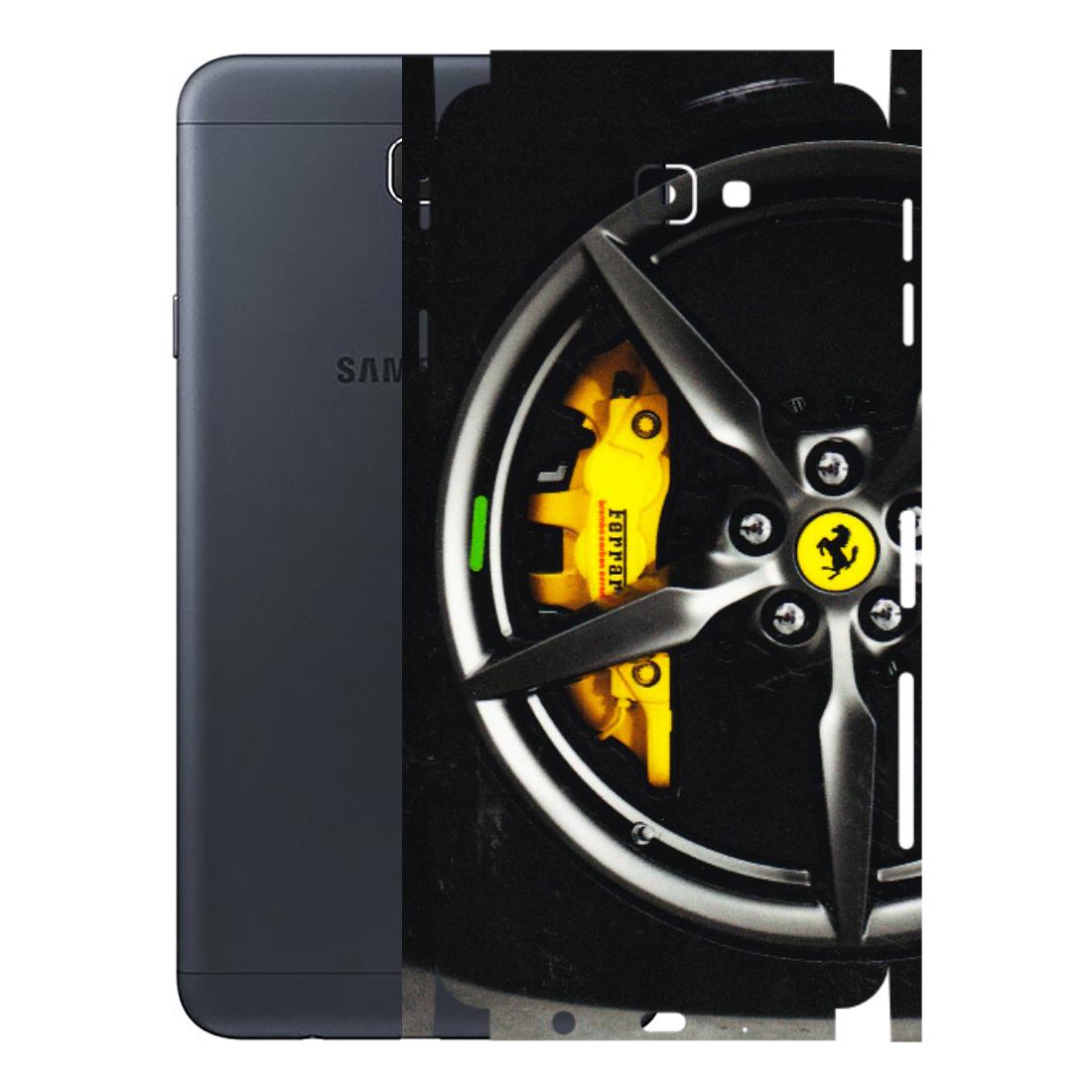 Samsung M/F/Note/Flip and C Phone Skins (All Models) - Ferrari Wheel Alloy - 3D Embossed Finish (L-173) Samsung Galaxy J7 Prime