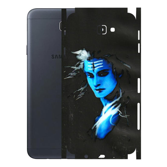Samsung M/F/Note/Flip and C Phone Skins (All Models) - Har Har Mahadev Blue/Black - 3D Embossed Finish (L-185) Samsung Galaxy J7 Prime