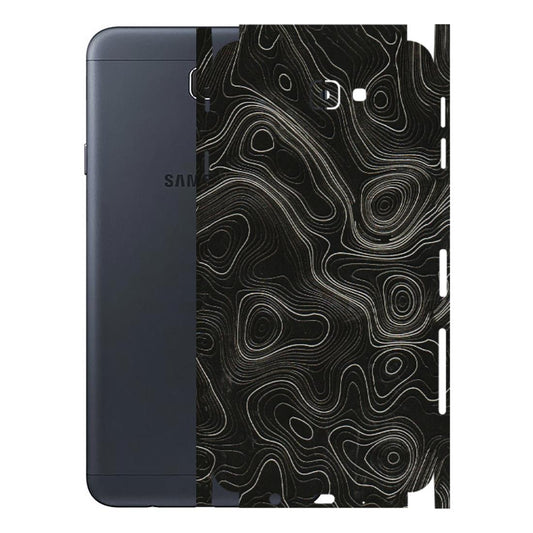 Samsung M/F/Note/Flip and C Phone Skins (All Models) - Black Swirl - 3D Embossed Finish (L-196) Samsung Galaxy J7 Prime