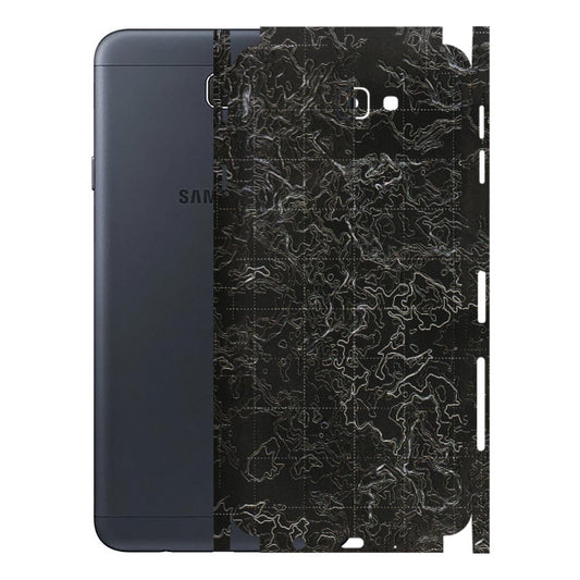 Samsung M/F/Note/Flip and C Phone Skins (All Models) - Black map Texture - 3D Embossed Finish (L-201) Samsung Galaxy J7 Prime