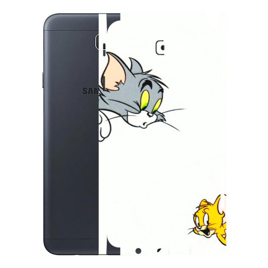 Samsung M/F/Note/Flip and C Phone Skins (All Models) - Cute Tom And Jerry - 3D Embossed Finish (L-220) Samsung Galaxy J7 Prime