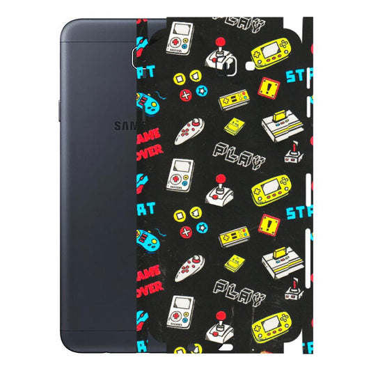 Samsung M/F/Note/Flip and C Phone Skins (All Models) - Gaming Doodles - 3D Embossed Finish (L-224) Samsung Galaxy J7 Prime