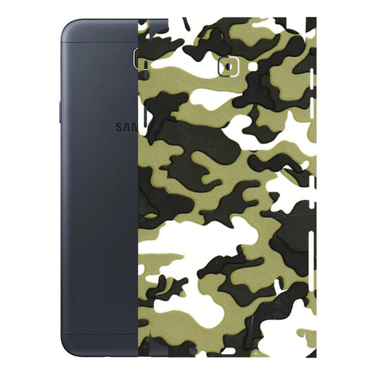 Samsung M/F/Note/Flip and C Phone Skins (All Models) - Camouflages White And Green - 3D Embossed Finish (L-243) Samsung Galaxy J7 Prime