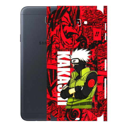 Samsung M/F/Note/Flip and C Phone Skins (All Models) - Kakashi Red Anime - 3D Embossed Finish (L-251) Samsung Galaxy J7 Prime