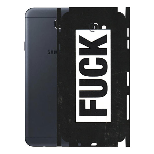 Samsung M/F/Note/Flip and C Phone Skins (All Models) - The F Word - 3D Embossed Finish (L-255) Samsung Galaxy J7 Prime