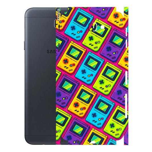 Samsung M/F/Note/Flip and C Phone Skins (All Models) - Gameboy Colourful - 3D Embossed Finish (L-266) Samsung Galaxy J7 Prime