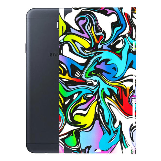 Samsung M/F/Note/Flip and C Phone Skins (All Models) - Abstract Colour Paints - 3D Embossed Finish (L-271) Samsung Galaxy J7 Prime