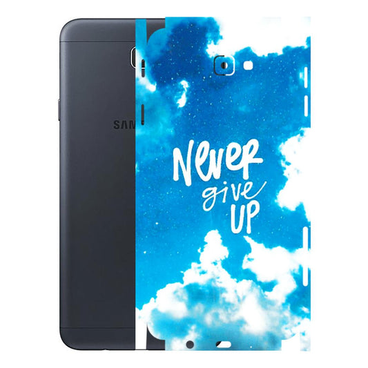 Samsung M/F/Note/Flip and C Phone Skins (All Models) - Never Give Up - 3D Embossed Finish (L-279) Samsung Galaxy J7 Prime