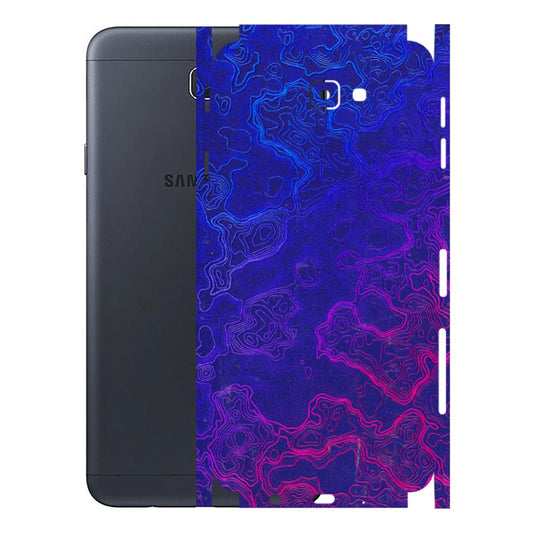Samsung M/F/Note/Flip and C Phone Skins (All Models) - Purple Ripples Swirl - 3D Embossed Finish (L-314) Samsung Galaxy J7 Prime