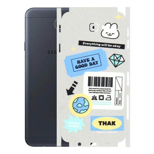 Samsung M/F/Note/Flip and C Phone Skins (All Models) - Will Be Okay Design - 3D Embossed Finish (L-316) Samsung Galaxy J7 Prime