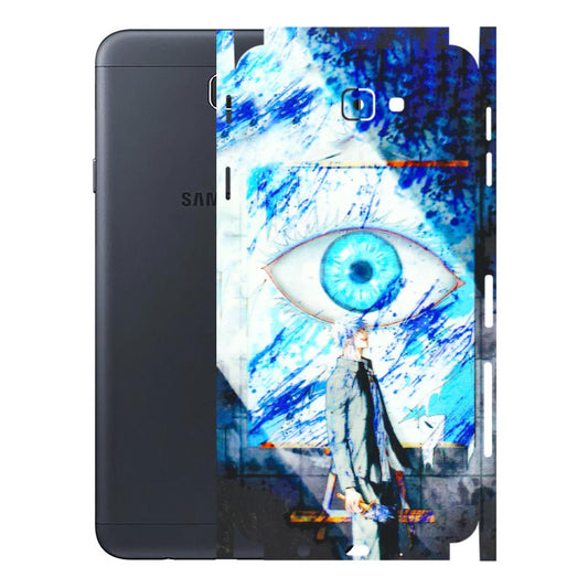 Samsung M/F/Note/Flip and C Phone Skins (All Models) - Anime Sea Blue Eye - 3D Embossed Finish (L-318) Samsung Galaxy J7 Prime