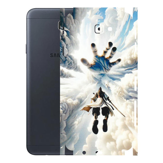 Samsung M/F/Note/Flip and C Phone Skins (All Models) - Big Hand With Monkey King - 3D Embossed Finish (L-323) Samsung Galaxy J7 Prime