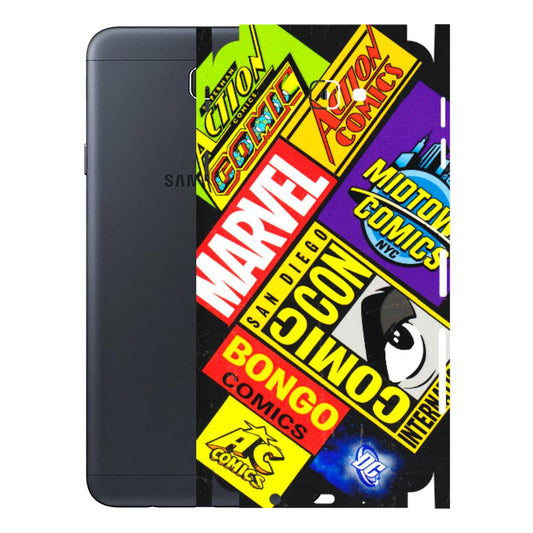 Samsung M/F/Note/Flip and C Phone Skins (All Models) - Bongo Comic Con - 3D Embossed Finish (L-325) Samsung Galaxy J7 Prime