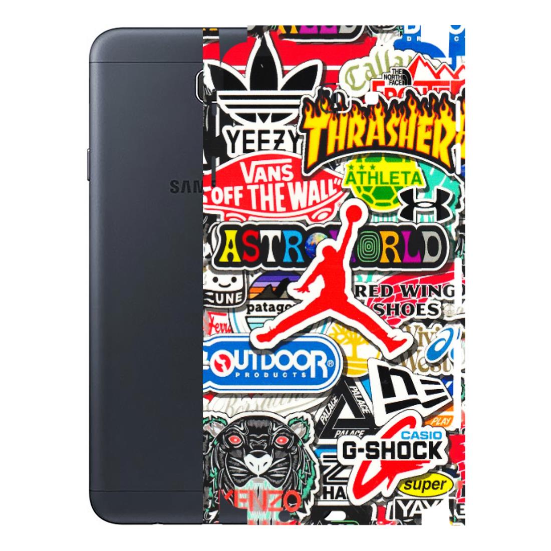 Samsung M/F/Note/Flip and C Phone Skins (All Models) - Multi Brands Sticker Graffiti - 3D Embossed Finish (L-37) Samsung Galaxy J7 Prime