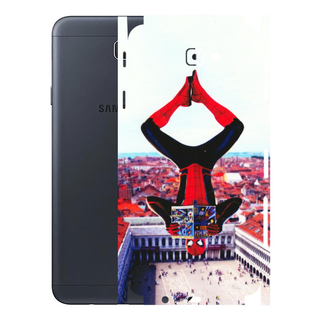 Samsung M/F/Note/Flip and C Phone Skins (All Models) - Spiderman Hanging - 3D Embossed Finish (L-53) Samsung Galaxy J7 Prime