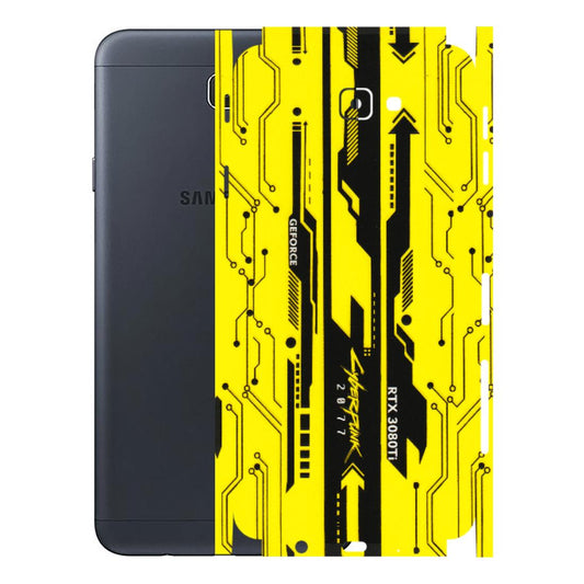 Samsung M/F/Note/Flip and C Phone Skins (All Models) - Yellow Cyberpunk - 3D Embossed Finish (L-93) Samsung Galaxy J7 Prime