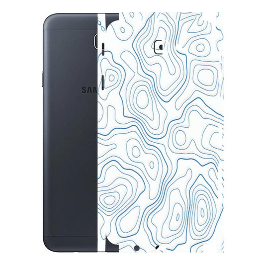 Samsung M/F/Note/Flip and C Phone Skins (All Models) - Blue And White Swirls - Matte Finish (M-139) Samsung Galaxy J7 Prime