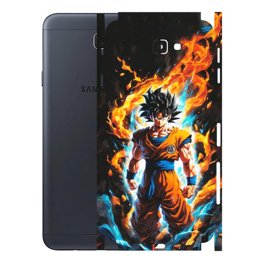 Samsung M/F/Note/Flip and C Phone Skins (All Models) - Goku Transformation Anime - Matte Finish (M-159) Samsung Galaxy J7 Prime
