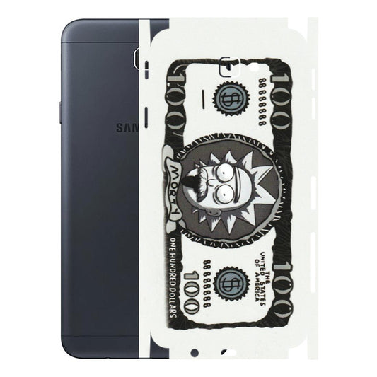 Samsung M/F/Note/Flip and C Phone Skins (All Models) - Rick And Morty Hundred Dollar Anime - Matte Finish (M-161) Samsung Galaxy J7 Prime
