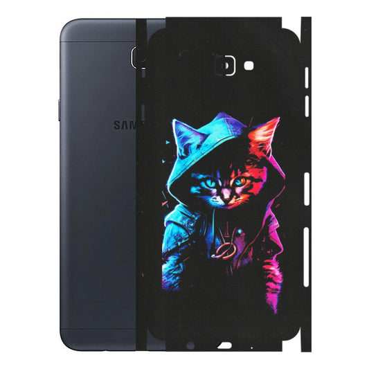 Samsung M/F/Note/Flip and C Phone Skins (All Models) - Cyberpunk Cat - Matte Finish (M-45) Samsung Galaxy J7 Prime