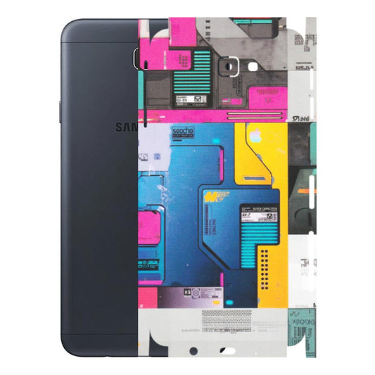 Samsung M/F/Note/Flip and C Phone Skins (All Models) - Colourfull Motherboard Internals - Matte Finish (M-55) Samsung Galaxy J7 Prime