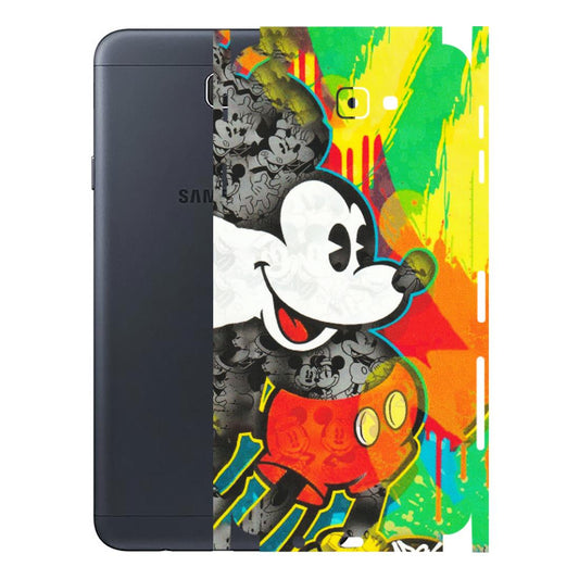 Samsung M/F/Note/Flip and C Phone Skins (All Models) - Multiple Mickey With Colourful Texture - Matte Finish (M-84) Samsung Galaxy J7 Prime