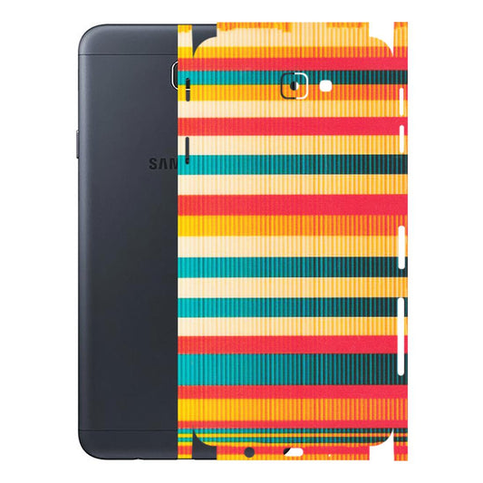 Samsung M/F/Note/Flip and C Phone Skins (All Models) - Colourful Stripes Soothing Effect - Matte Finish (M-86) Samsung Galaxy J7 Prime