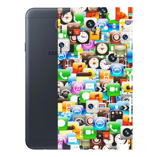 Samsung M/F/Note/Flip and C Phone Skins (All Models) - All Apple Icons - Matte Finish (M-93) Samsung Galaxy J7 Prime