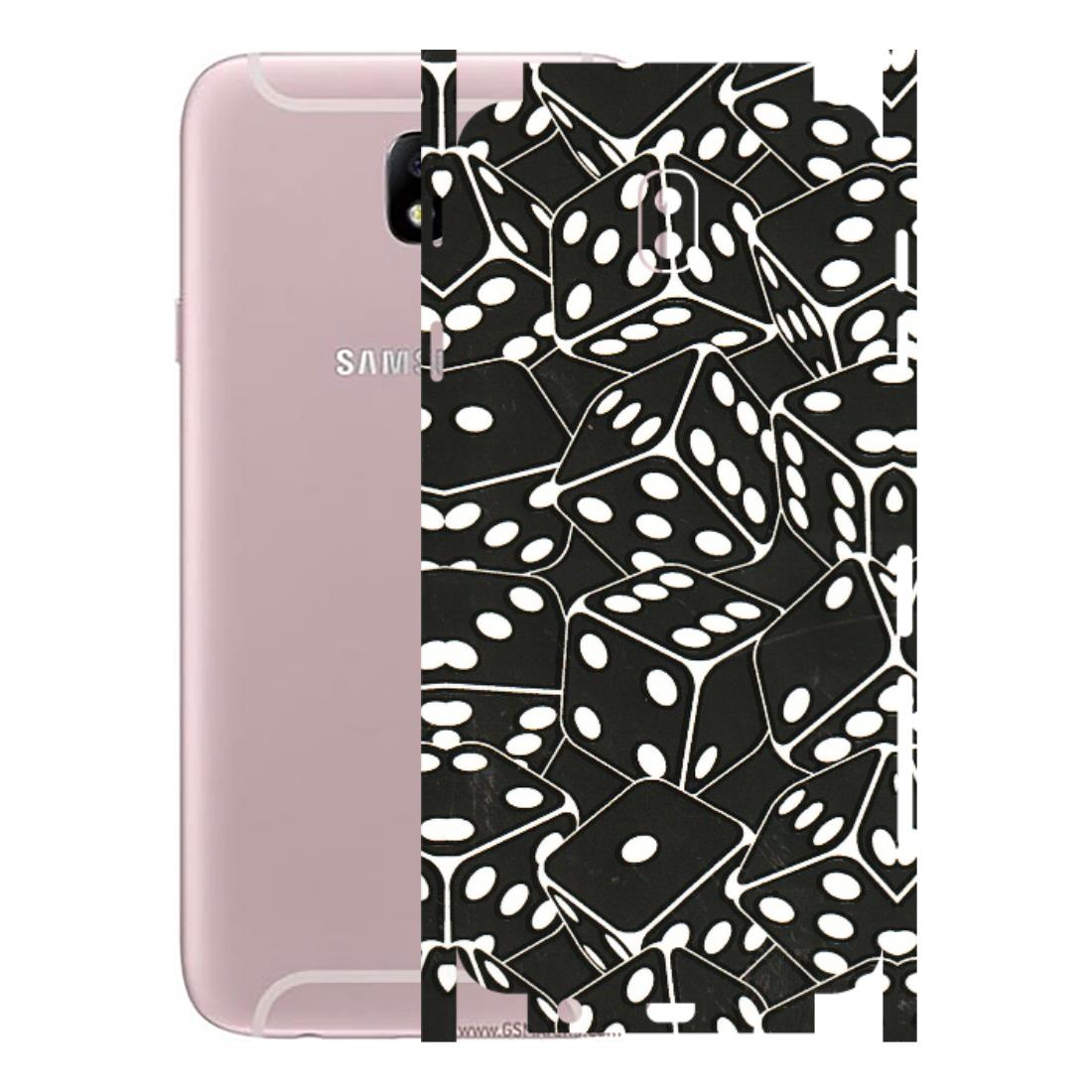Samsung M/F/Note/Flip and C Phone Skins (All Models) - Big Black Dices - 3D Embossed Finish (L-106) Samsung Galaxy J7 Pro