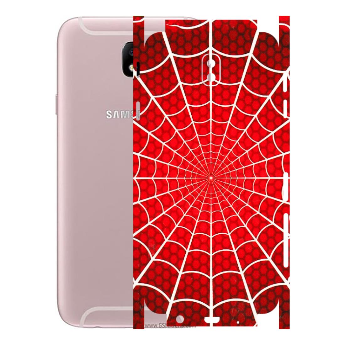 Samsung M/F/Note/Flip and C Phone Skins (All Models) - Classic Spidey Web - 3D Embossed Finish (L-115) Samsung Galaxy J7 Pro