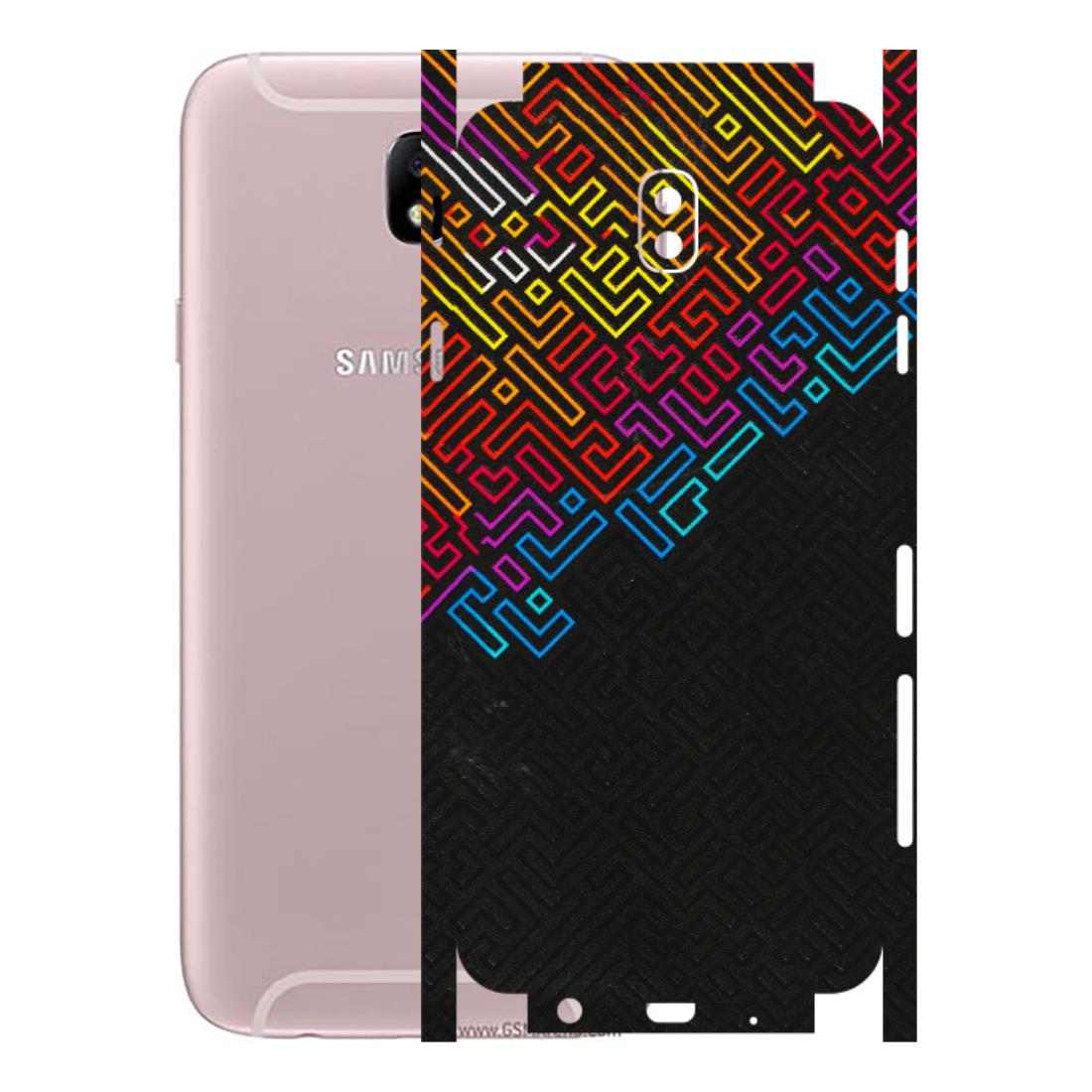 Samsung M/F/Note/Flip and C Phone Skins (All Models) - Dotme Pattern Art - 3D Embossed Finish (L-121) Samsung Galaxy J7 Pro