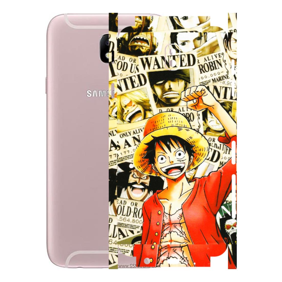 Samsung M/F/Note/Flip and C Phone Skins (All Models) - Luffy Anime - 3D Embossed Finish (L-177) Samsung Galaxy J7 Pro