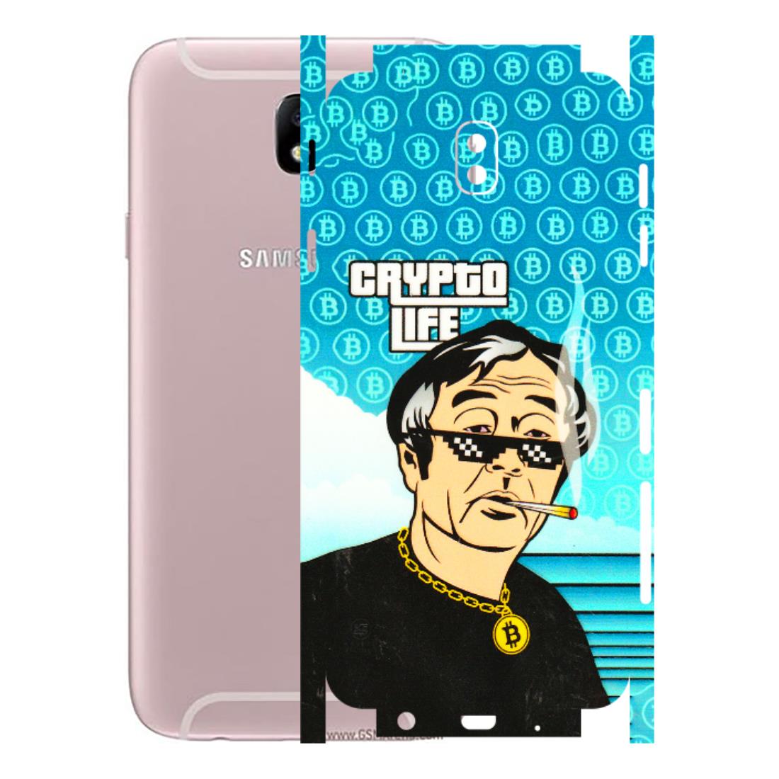 Samsung M/F/Note/Flip and C Phone Skins (All Models) - Crypto Thug Life - 3D Embossed Finish (L-179) Samsung Galaxy J7 Pro