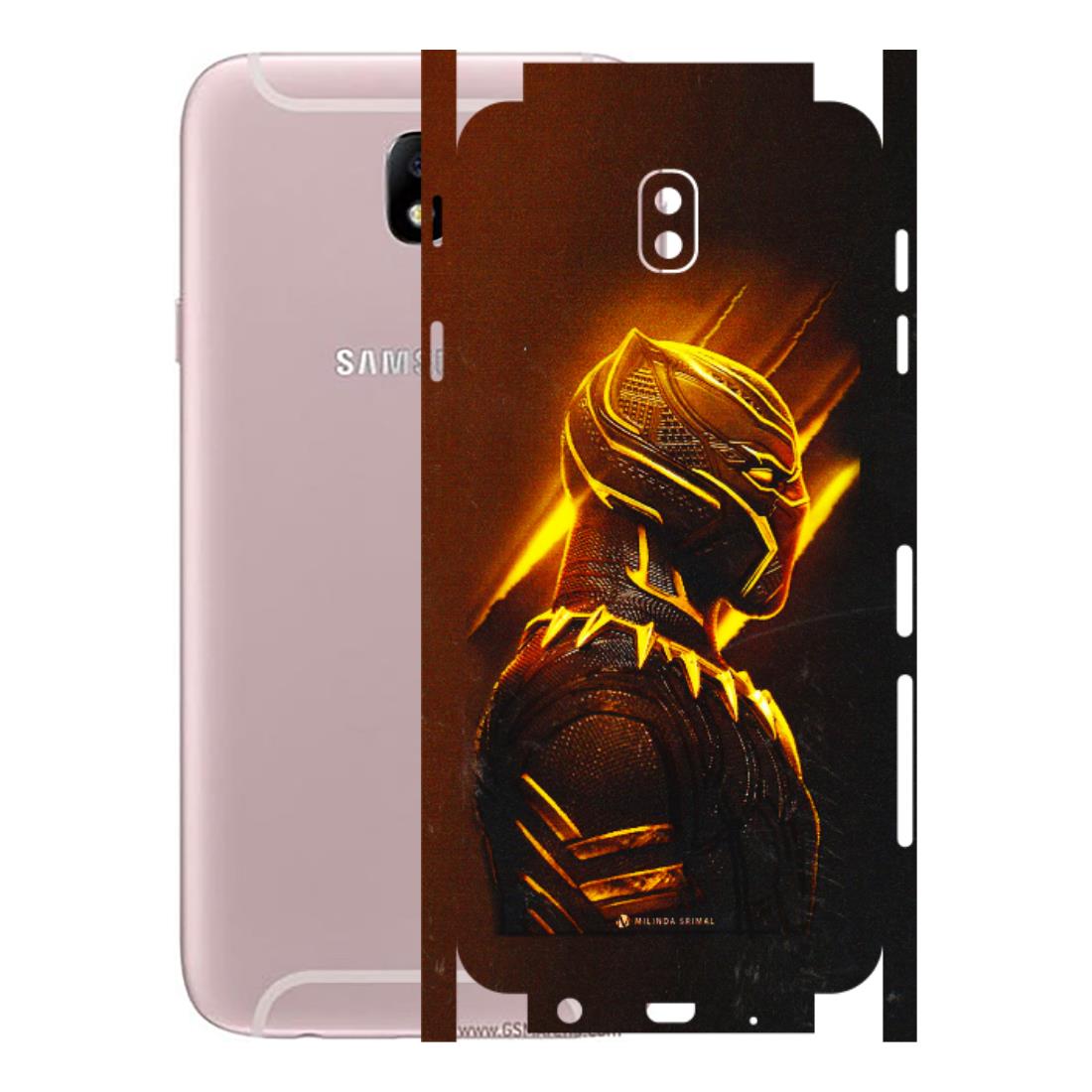 Samsung M/F/Note/Flip and C Phone Skins (All Models) - Gold Black Panther - 3D Embossed Finish (L-181) Samsung Galaxy J7 Pro