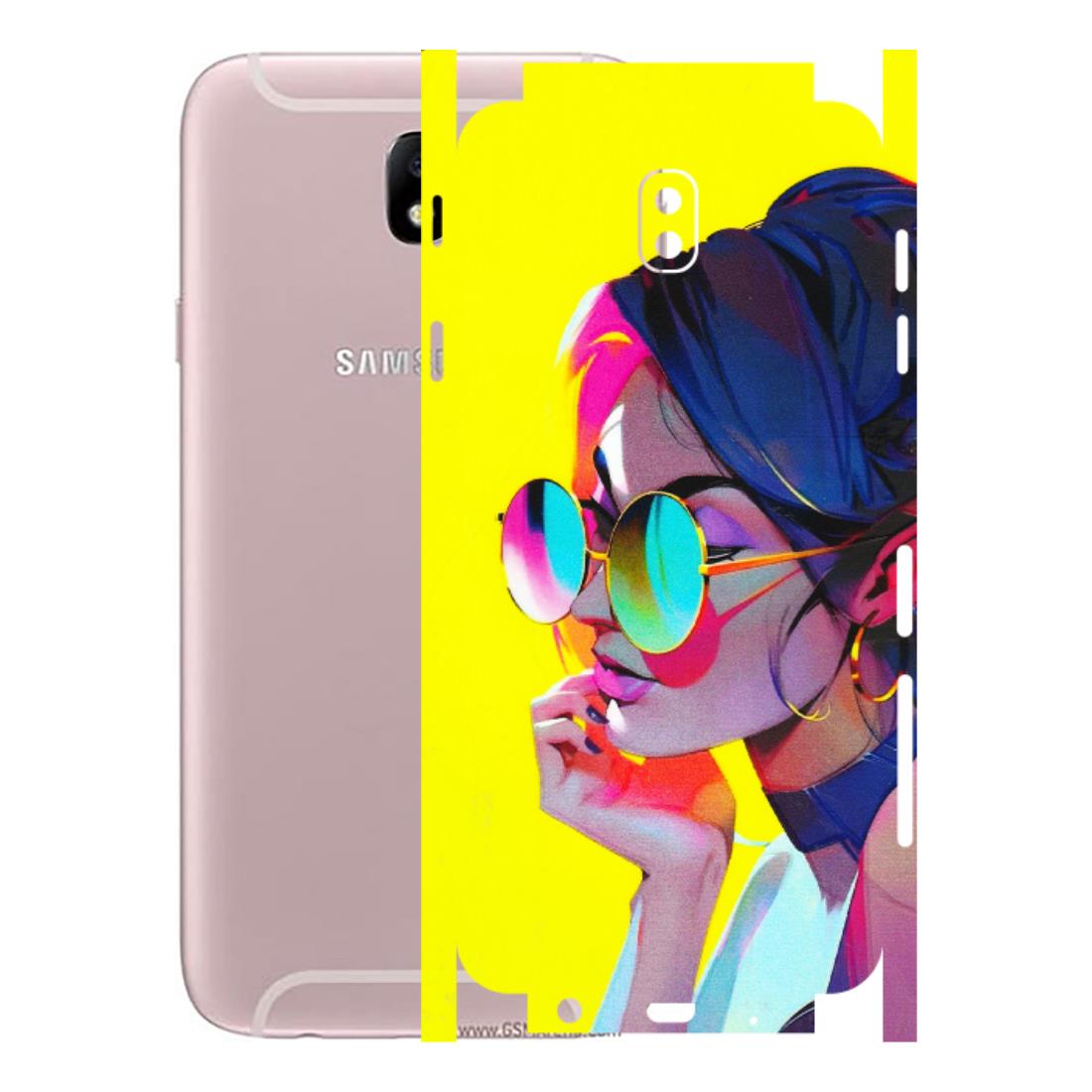 Samsung M/F/Note/Flip and C Phone Skins (All Models) - Bold Stylish Girl - 3D Embossed Finish (L-222) Samsung Galaxy J7 Pro