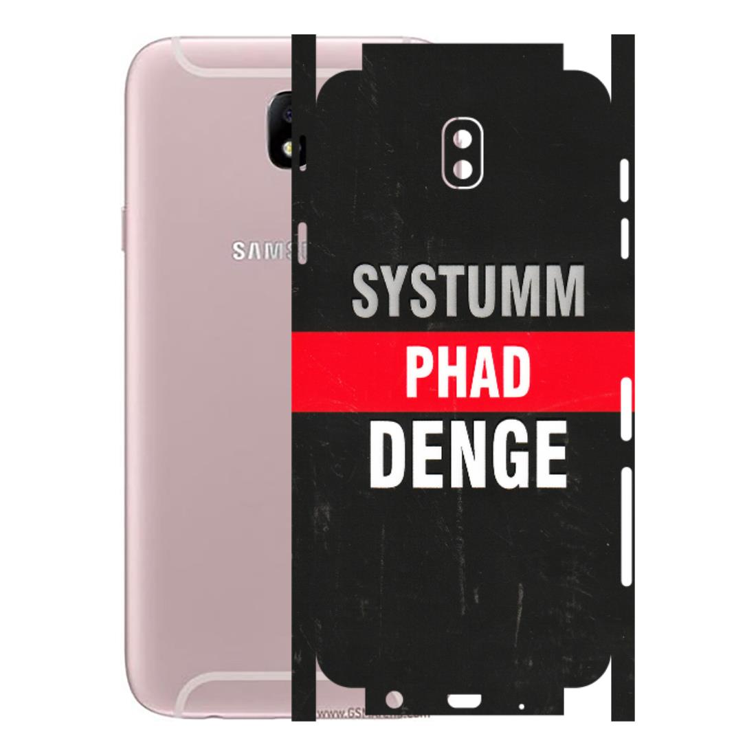 Samsung M/F/Note/Flip and C Phone Skins (All Models) - Systumm Phad Denge - 3D Embossed Finish (L-278) Samsung Galaxy J7 Pro