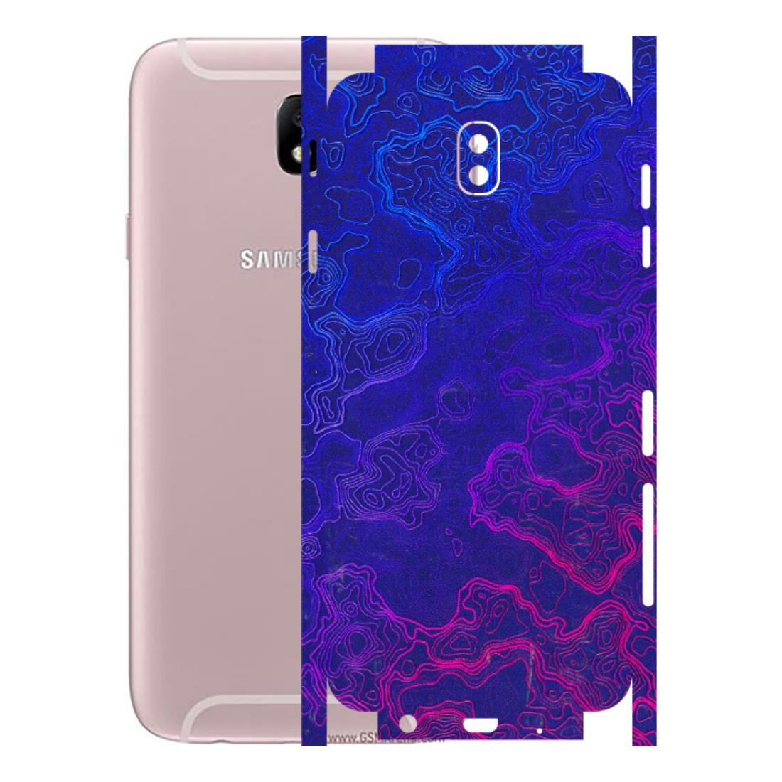 Samsung M/F/Note/Flip and C Phone Skins (All Models) - Purple Ripples Swirl - 3D Embossed Finish (L-314) Samsung Galaxy J7 Pro