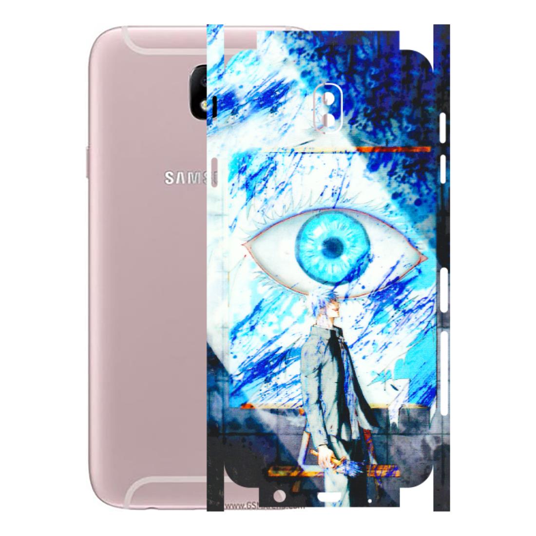 Samsung M/F/Note/Flip and C Phone Skins (All Models) - Anime Sea Blue Eye - 3D Embossed Finish (L-318) Samsung Galaxy J7 Pro